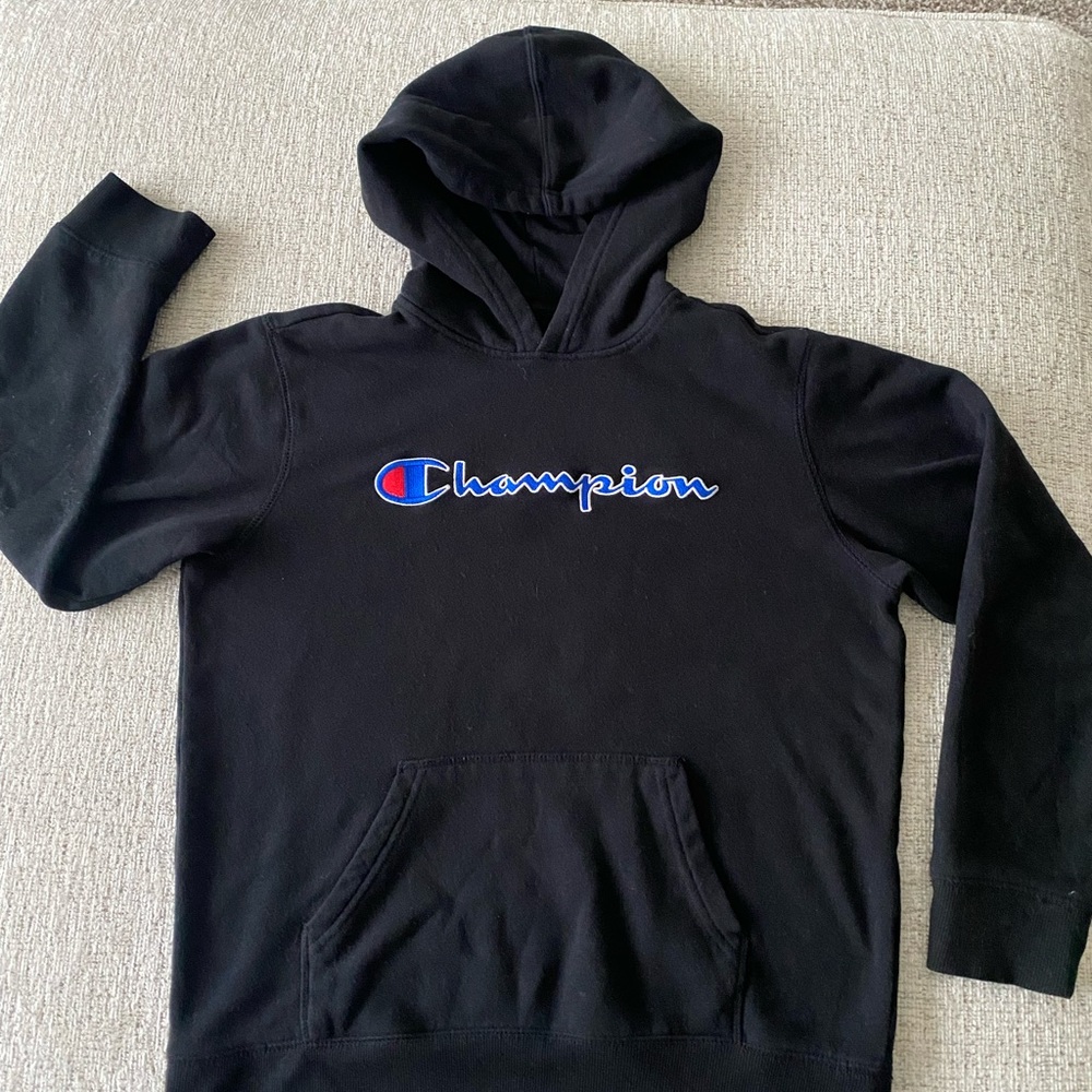 Champion hoodie in black size small / large